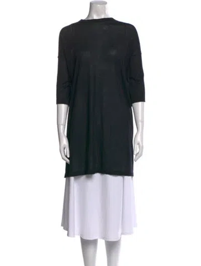 Pre-owned The Row Cashmere Scoop Neck Tunic In Black