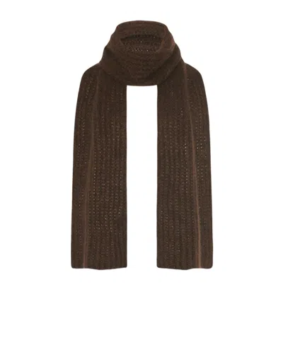 The Row Cashmere Silk Scarf In Green