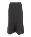 The Row Cashmere Skirt In Black
