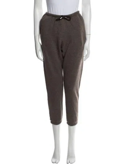 Pre-owned The Row Cashmere Sweatpants In Brown