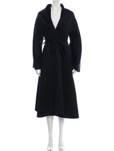 Pre-owned The Row Cashmere Trench Coat In Blue