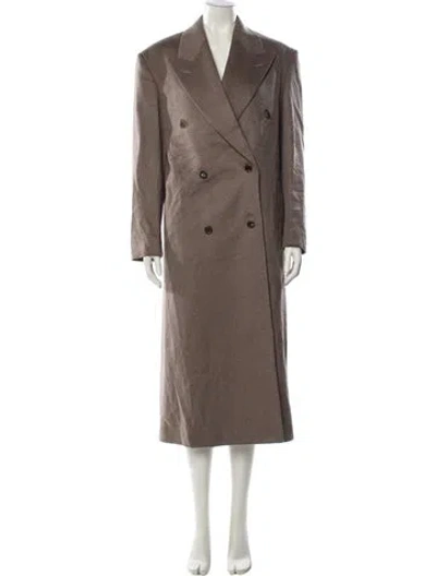 Pre-owned The Row Cashmere Trench Coat In Neutral