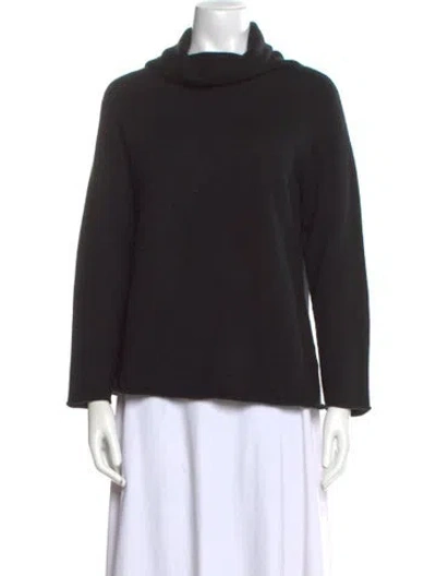 Pre-owned The Row Cashmere Turtleneck Sweater In Black