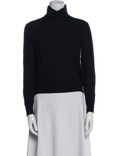 Pre-owned The Row Cashmere Turtleneck Sweater In Black
