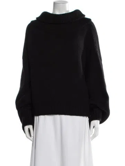 Pre-owned The Row Cashmere Turtleneck Sweater In Black