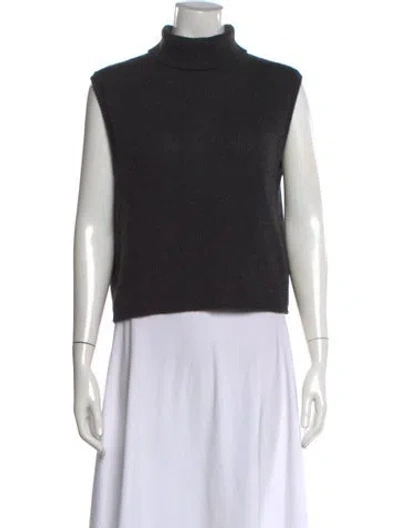 Pre-owned The Row Cashmere Turtleneck Sweater In Black