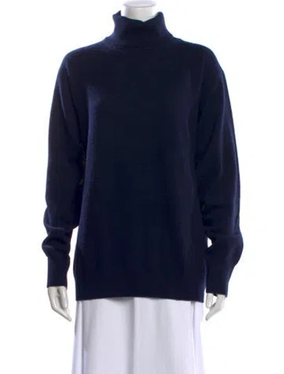 Pre-owned The Row Cashmere Turtleneck Sweater In Black