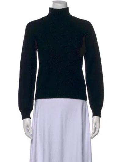 Pre-owned The Row Cashmere Turtleneck Sweater In Black