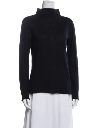 Pre-owned The Row Cashmere Turtleneck Sweater In Blue