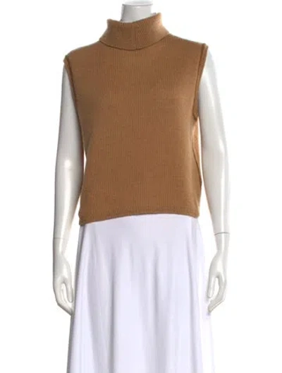 Pre-owned The Row Cashmere Turtleneck Sweater In Brown