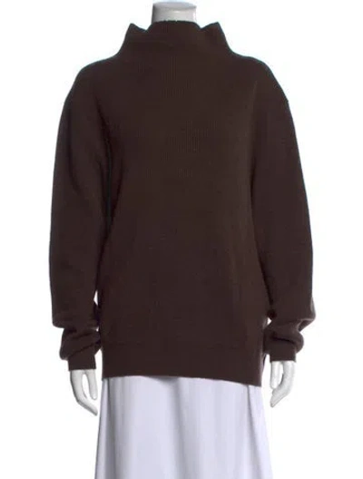 Pre-owned The Row Cashmere Turtleneck Sweater In Brown