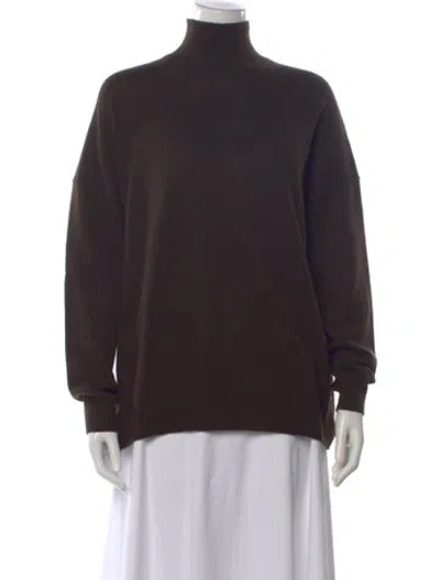 Pre-owned The Row Cashmere Turtleneck Sweater In Brown