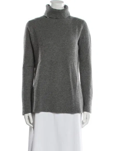 Pre-owned The Row Cashmere Turtleneck Sweater In Gray