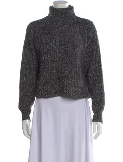 Pre-owned The Row Cashmere Turtleneck Sweater In Gray