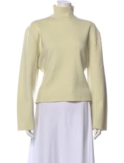 Pre-owned The Row Cashmere Turtleneck Sweater In Green