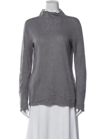 Pre-owned The Row Cashmere Turtleneck Sweater In Grey