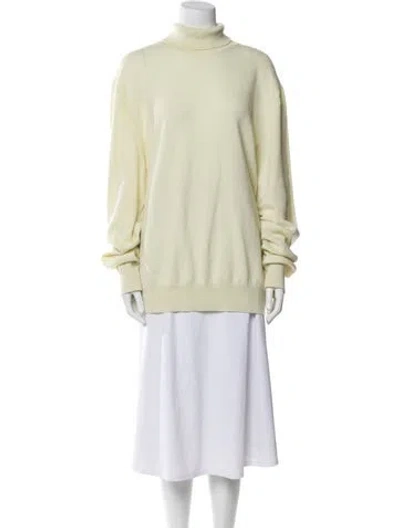 Pre-owned The Row Cashmere Turtleneck Sweater In Neutral