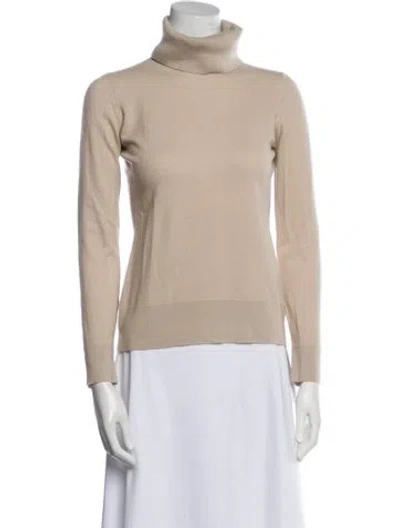Pre-owned The Row Cashmere Turtleneck Sweater In Neutral