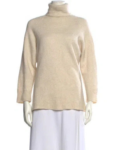 Pre-owned The Row Cashmere Turtleneck Sweater In Neutral