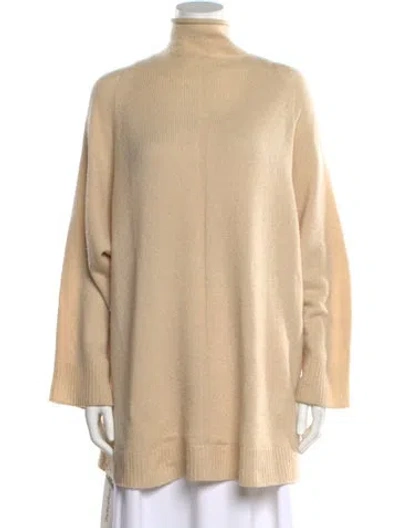 Pre-owned The Row Cashmere Turtleneck Sweater In Neutral