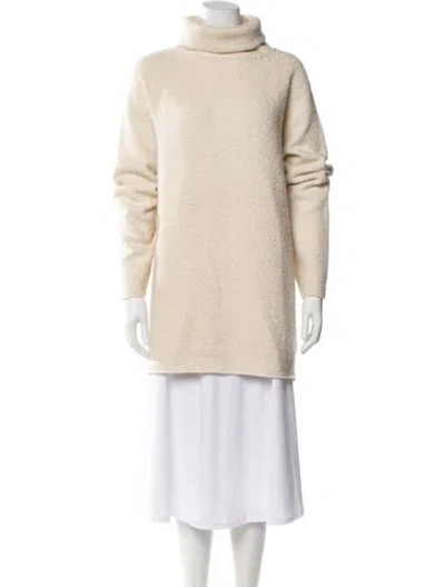 Pre-owned The Row Cashmere Turtleneck Sweater In Neutral