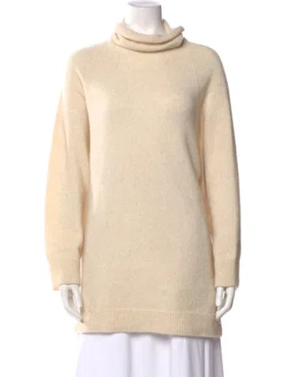 Pre-owned The Row Cashmere Turtleneck Sweater In Neutral