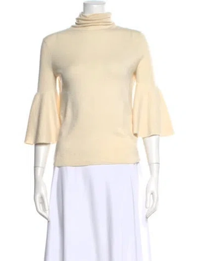 Pre-owned The Row Cashmere Turtleneck Sweater In Neutral