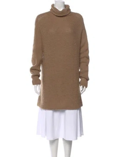 Pre-owned The Row Cashmere Turtleneck Sweater In Neutral
