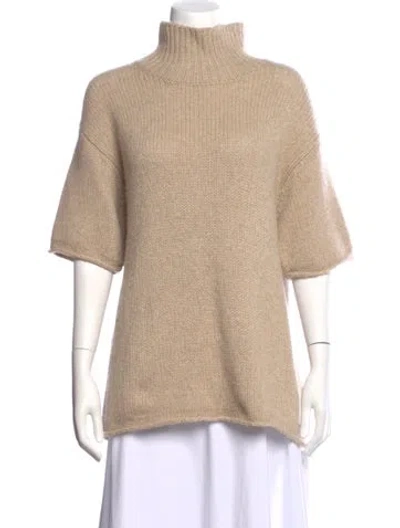 Pre-owned The Row Cashmere Turtleneck Sweater In Neutral