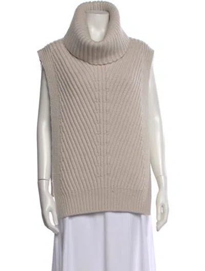 Pre-owned The Row Cashmere Turtleneck Sweater In Neutral