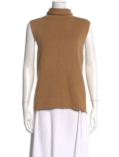 Pre-owned The Row Cashmere Turtleneck Sweater In Neutral