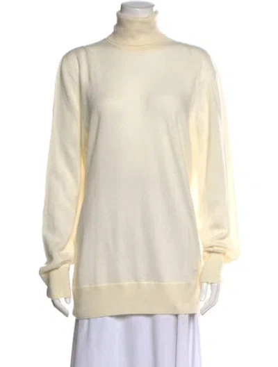 Pre-owned The Row Cashmere Turtleneck Sweater In Neutral