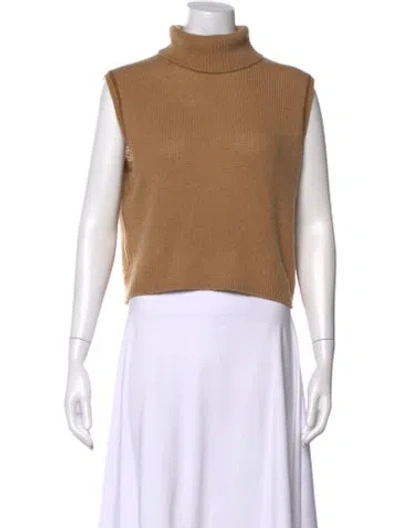 Pre-owned The Row Cashmere Turtleneck Sweater In Neutral
