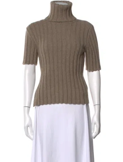 Pre-owned The Row Cashmere Turtleneck Sweater In Neutrals