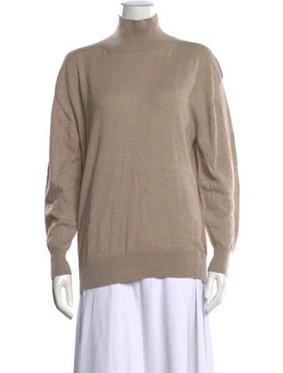Pre-owned The Row Cashmere Turtleneck Sweater In Neutrals