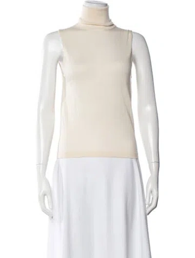 Pre-owned The Row Cashmere Turtleneck Sweater In Neutrals