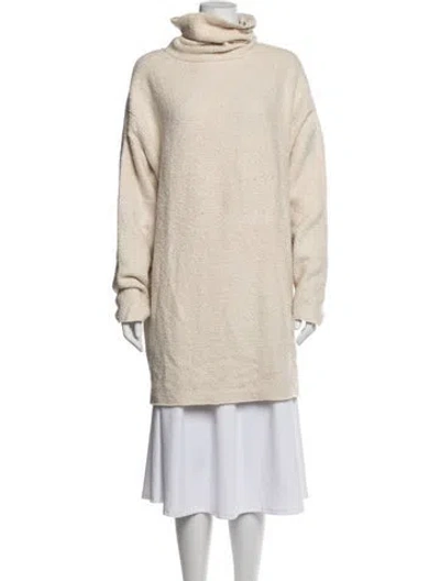 Pre-owned The Row Cashmere Turtleneck Sweater In Neutrals