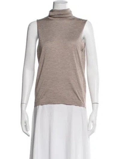 Pre-owned The Row Cashmere Turtleneck Sweater In Neutrals