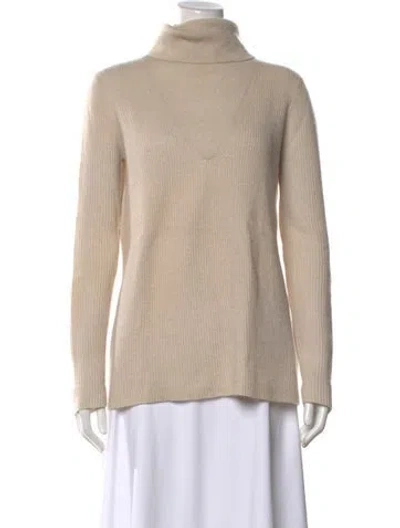 Pre-owned The Row Cashmere Turtleneck Sweater In Neutrals
