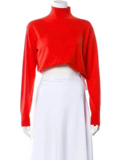 Pre-owned The Row Cashmere Turtleneck Sweater In Orange