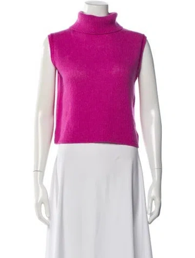 Pre-owned The Row Cashmere Turtleneck Sweater In Pink