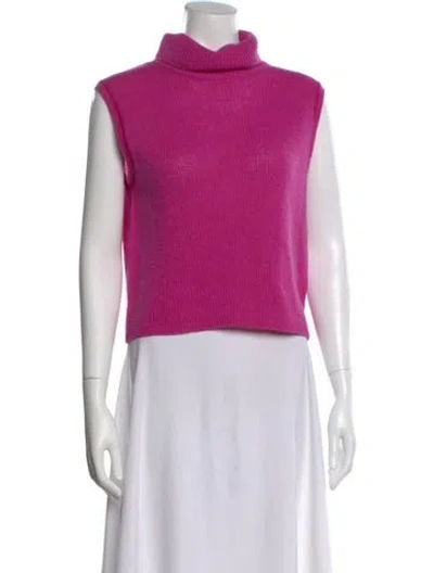Pre-owned The Row Cashmere Turtleneck Sweater In Pink