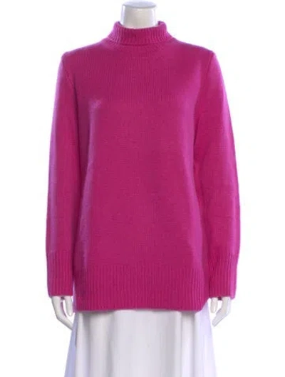 Pre-owned The Row Cashmere Turtleneck Sweater In Purple