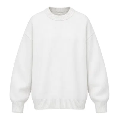 The Row Cashmere Turtleneck Sweater In White