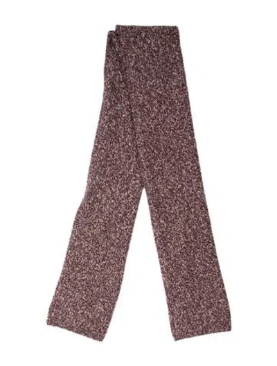 Pre-owned The Row Cashmere Tweed Pattern Scarf W/ Tags In Neutrals