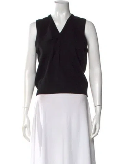 Pre-owned The Row Cashmere V-neck Sweater In Black
