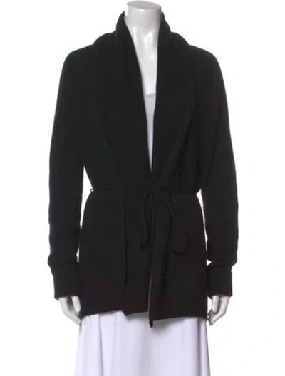 Pre-owned The Row Cashmere V-neck Sweater In Black