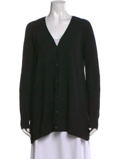 Pre-owned The Row Cashmere V-neck Sweater In Black