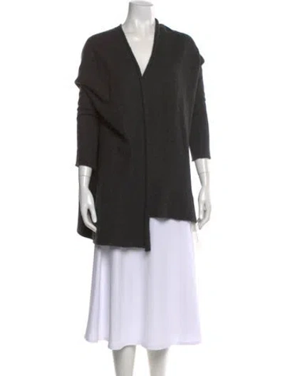 Pre-owned The Row Cashmere V-neck Sweater In Gray