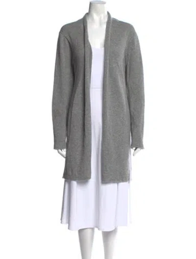 Pre-owned The Row Cashmere V-neck Sweater In Gray